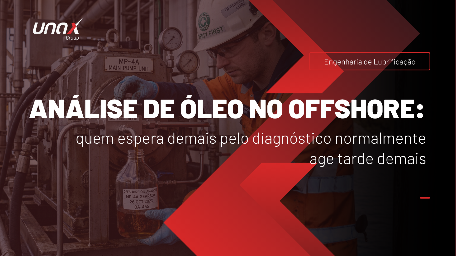 Análise de óleo no offshore: quem espera demais pelo diagnóstico normalmente age tarde demais